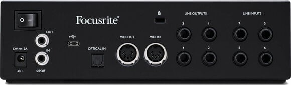 USB audio převodník - zvuková karta Focusrite Clarett+ 4Pre - 5