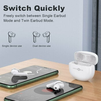 Bezdrátové sluchátka do uší Intezze Ego 2 White Bezdrátové sluchátka do uší - 7