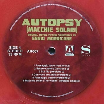 Disco de vinil Ennio Morricone - Autopsy (Macchie Solari ) OST (Orange Vinyl) (2 LP) - 7
