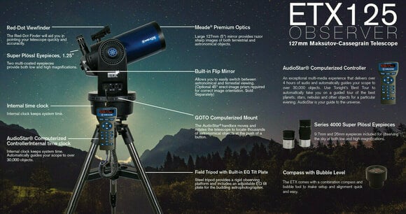 Teleskoop Meade Instruments ETX125 Observer Telescope - 10