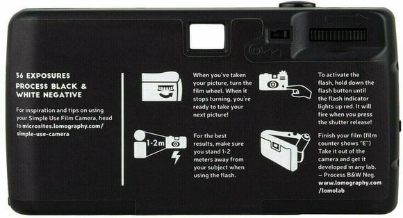 Klasyczny aparat Lomography Simple Use Film Camera Black and White - 4