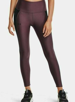 Juoksuhousut/-trikoot Under Armour HeatGear Armour Panel Ankle Leggings Plum/Black S Juoksuhousut/-trikoot - 3