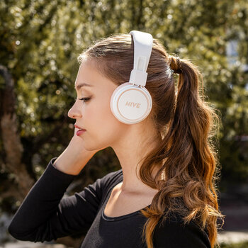 Căști fără fir On-ear Niceboy HIVE 2 Joy Sakura Pearl White/Purple Căști fără fir On-ear - 5