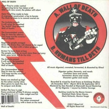 Disco de vinilo Ghoul - Wall Of Death (7" Vinyl) Disco de vinilo - 2