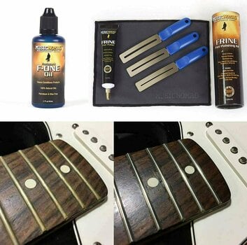 Strumento di manutenzione della chitarra MusicNomad MN144 Total Fretboard Care Kit - 5