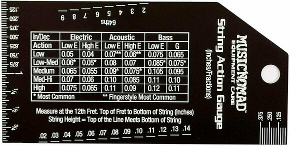 Tool for Guitar MusicNomad MN602 Precision String Action Gauge - 2