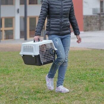 Cuşcă de transport pentru câine Ferplast Carrier Atlas White-Black 60 cm Lada pentru câini Cuşcă de transport pentru câine - 5