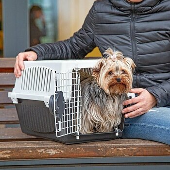 Cuşcă de transport pentru câine Ferplast Carrier Atlas White-Black 60 cm Lada pentru câini Cuşcă de transport pentru câine - 7