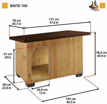 Canisa pentru câine Ferplast Kennel Baita O canisa pentru caini 100 Canisa pentru câine - 4