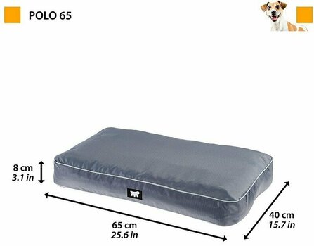 Dog Bed Ferplast Polo 65 Cushion Grey - 2