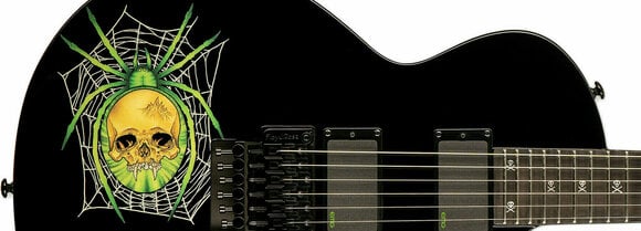 Elektrická gitara ESP LTD KH-3 Spider Kirk Hammett Black Spider Graphic (Zánovné) - 9