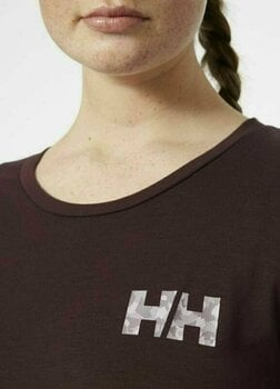 Outdoor T-Shirt Helly Hansen W Skog Recycled Graphic T-Shirt Bourbon XS Outdoor T-Shirt - 3