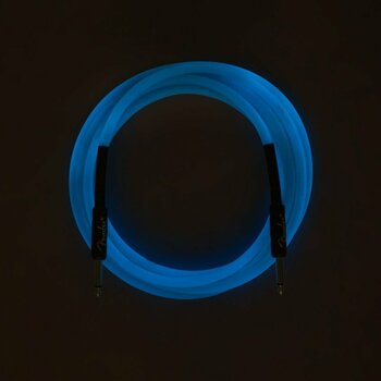 Câble pour instrument Fender Professional Glow in the Dark Bleu 3 m Droit - Droit - 5