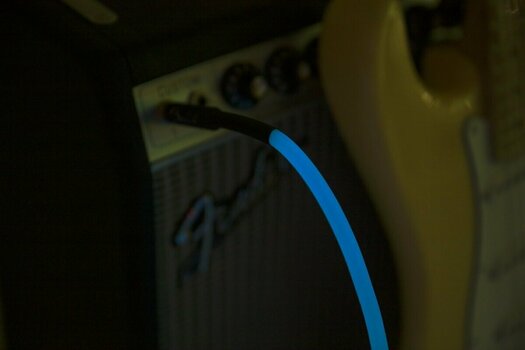 Câble pour instrument Fender Professional Glow in the Dark Bleu 3 m Droit - Droit - 7