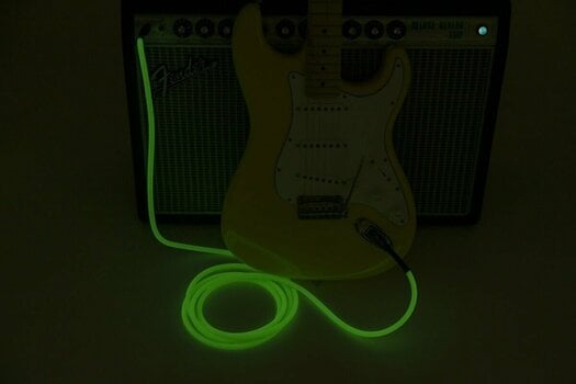Câble pour instrument Fender Professional Glow in the Dark Vert 5,5 m Droit - Droit - 6