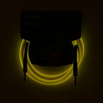 Cable de instrumento Fender Professional Glow in the Dark Naranja 5,5 m Recto - Recto - 3