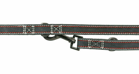 Vodítko Trixie Native Adjustable Leash Leather Anthracite M–L 2,00 m/20 mm - 6