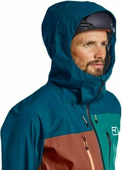 Ski Jacket Ortovox 3L Deep Shell M Petrol Blue L Ski Jacket - 4