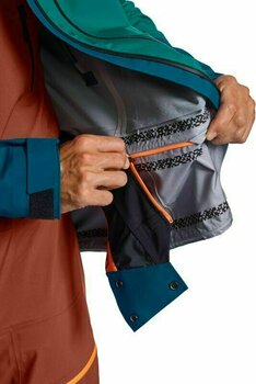 Ski Jacket Ortovox 3L Deep Shell M Clay Orange M - 7