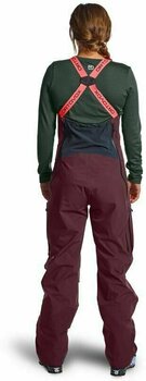 Pantalons de ski Ortovox 3L Deep Shell Bib W Green Pine S - 8