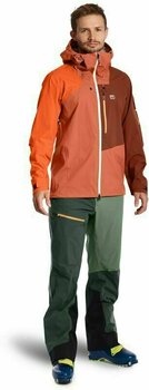 Ski Jacket Ortovox 3L Ortler M Desert Orange XL - 4