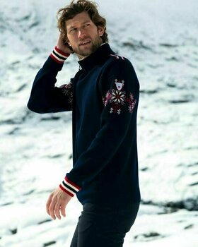 Tricou / hanorac schi Dale of Norway Monte Cristallo Navy/Raspberry/Off White S Pulover - 3