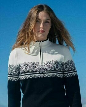 Jakna i majica Dale of Norway Moritz Womens Sweater Navy/White/Ultramarine M Džemper - 3