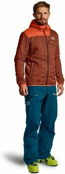 Outdoor Jacket Ortovox Swisswool Piz Badus M Clay Orange L Outdoor Jacket - 5