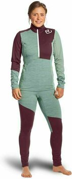 Lenjerie termică Ortovox Fleece Light Long Pants W Nuanțe de gri XS Lenjerie termică - 3