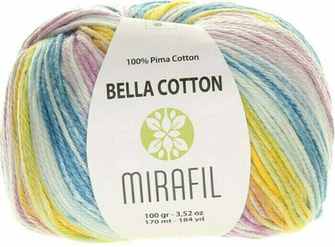 Плетива прежда Mirafil Bella Cotton Turbo 508 Yellow - 3