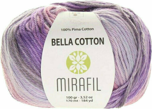 Fil à tricoter Mirafil Bella Cotton Turbo 513 Lila - 3