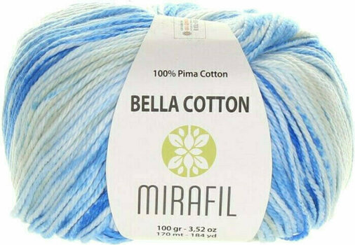 Przędza dziewiarska Mirafil Bella Cotton Turbo 514 Blue Przędza dziewiarska - 3