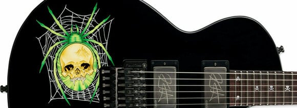 Elektromos gitár ESP KH-3 Spider Kirk Hammett Black Spider Graphic - 4
