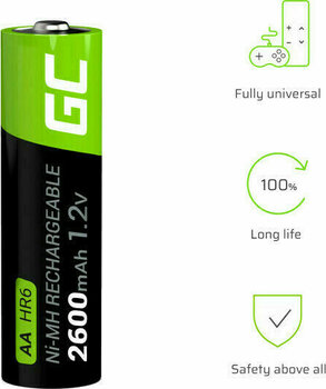 AA Elem Green Cell AA HR6 Batteries 2600mAh 2 - 9