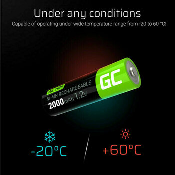 AA Baterii Green Cell AA HR6 Batteries 2000mAh 4 AA Baterii - 7