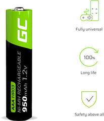 AAA Batteries Green Cell HR03 4 AAA Batteries - 5