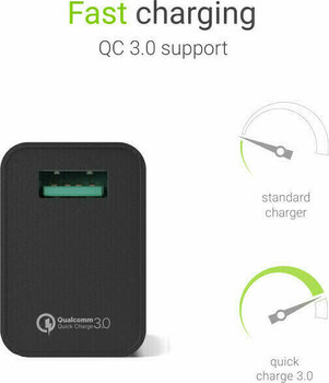 Adaptateur pour courant alternatif Green Cell CHAR06 Charger USB QC 3.0 - 4