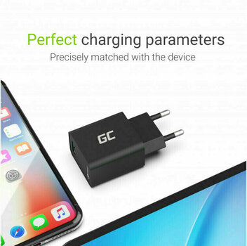 AC Adapter Green Cell CHAR06 Charger USB QC 3.0 - 5