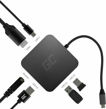 USB Hub Green Cell AK61 Hub USB-C 6in1 USB Hub - 2