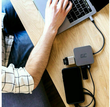 USB Hub Green Cell AK61 Hub USB-C 6in1 USB Hub - 4