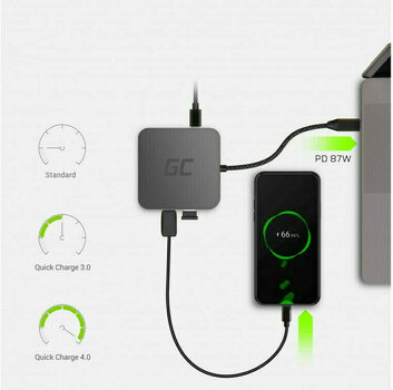 USB Hub Green Cell AK61 Hub USB-C 6in1 USB Hub - 5