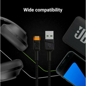 USB Cable Green Cell KABGC11 USB-A - microUSB 200cm Orange 200 cm USB Cable - 4