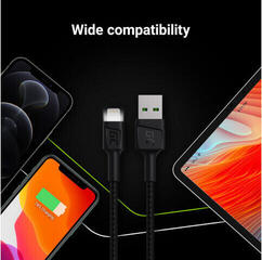 USB-Kabel Green Cell KABGC12 USB-A - Lightning 200cm 200 cm USB-Kabel - 3