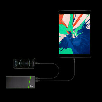 USB Kábel Green Cell KABGC18 PowerStream USB-A - Lightning 200cm Čierna 200 cm USB Kábel - 7