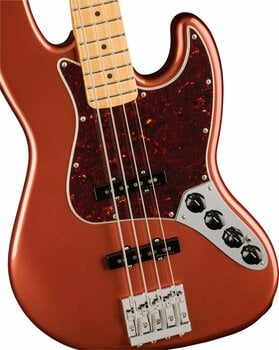 E-Bass Fender Player Plus Jazz Bass MN Aged Candy Apple Red - 4