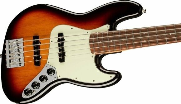 5-strenget basguitar Fender Player Plus Jazz Bass V PF 3-Tone Sunburst - 3