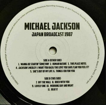 Vinyl Record Michael Jackson - Japan Broadcast 1987 (2 LP) - 3