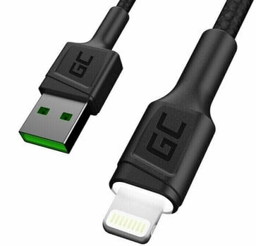 USB Kábel Green Cell KABGCSET04 3x Set GC Ray USB - Lightning Čierna 120 cm-200 cm-30 cm USB Kábel - 6