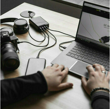 AC Adapter Green Cell CHARGC01 Power Source 75W 4-port charger USB-C 75.0 AC Adapter - 8