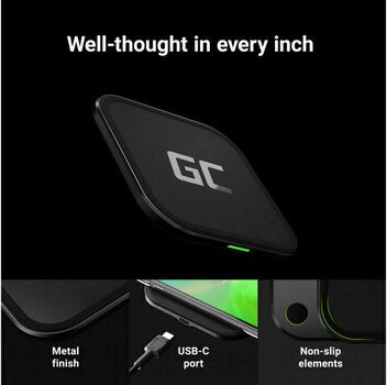 Trådløs oplader Green Cell QIGC01 GC AirJuice 15W Trådløs oplader - 3